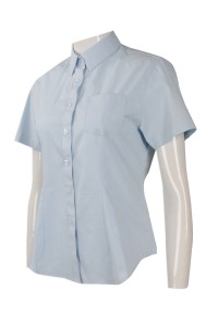 R253 度身訂做修身恤衫 來樣訂做短袖恤衫 中國 設計修身短袖恤衫供應商